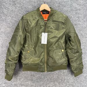 New Monkey Ride Windbreaker Jacket Women S Small Green Full Zip Long Sleeve